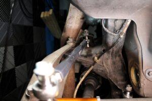 Meisterschaft Motorsport Engineering Rear Toe Arms - BMW M3 E90/E92/E93 (2008-2013) 14 E9x M3 rear toe arms installed on the BMW M3 rear subframe