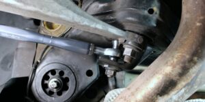 Meisterschaft Motorsport Engineering Rear Toe Arms - BMW M3 E90/E92/E93 (2008-2013) 12 Meisterschaft rear toe arm installed at BMW E9x M3 rear hub