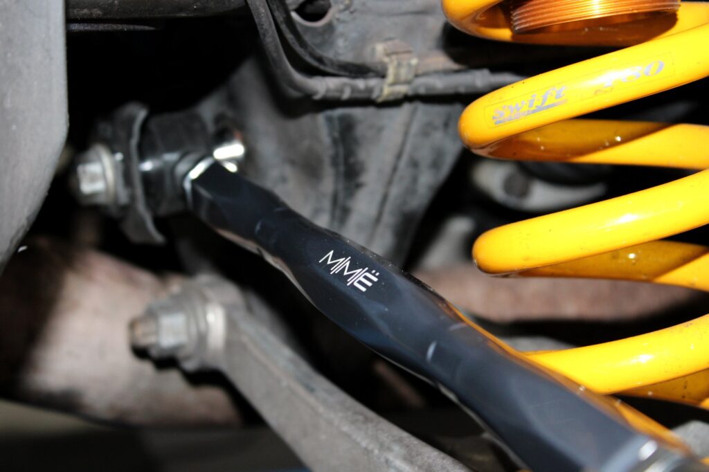 Meisterschaft Motorsport Engineering Rear Toe Arms - BMW M3 E90/E92/E93 (2008-2013) 7 E9x M3 rear toe arms installed on the BMW M3 rear subframe